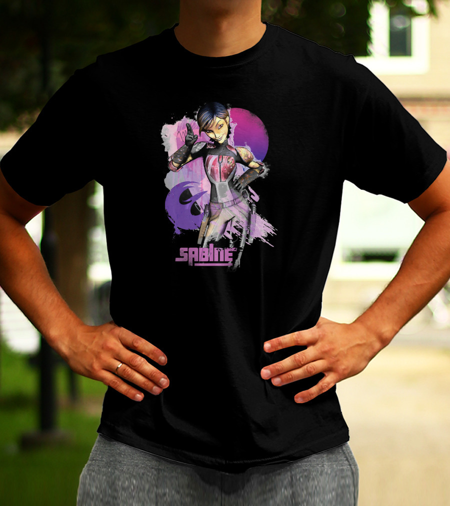 Star Wars Rebels Sabine Wren Vibrant Mandalorian Warrior T-Shirt