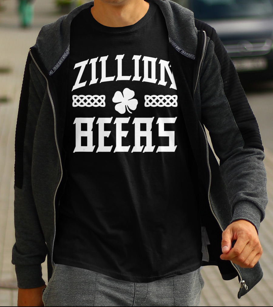 Zillion Beers St Patrick's Day Clover Celtic Knot T-Shirt
