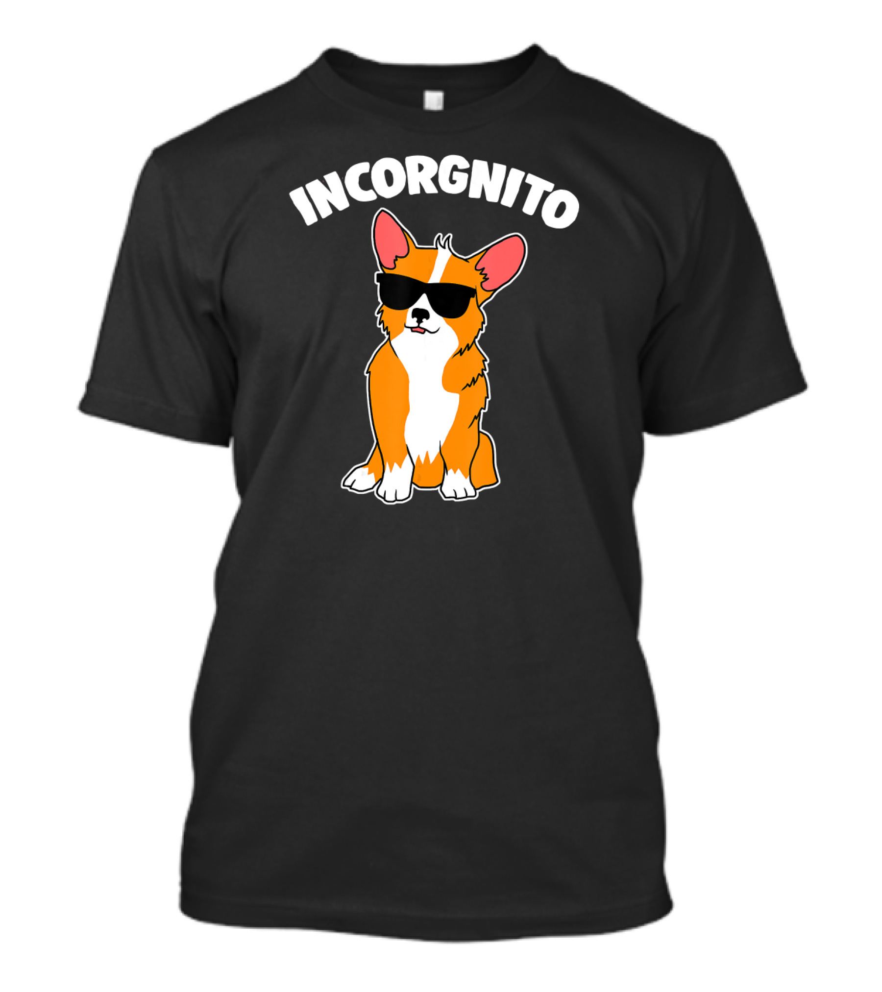 Incorgnito Funny Corgi Sunglasses Pup T-Shirt