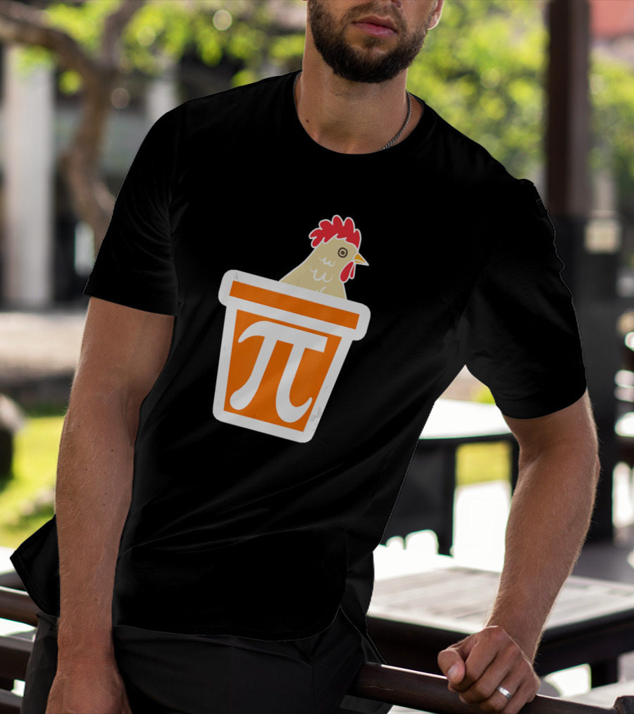 Chicken In Pi Symbol Bucket T-Shirt