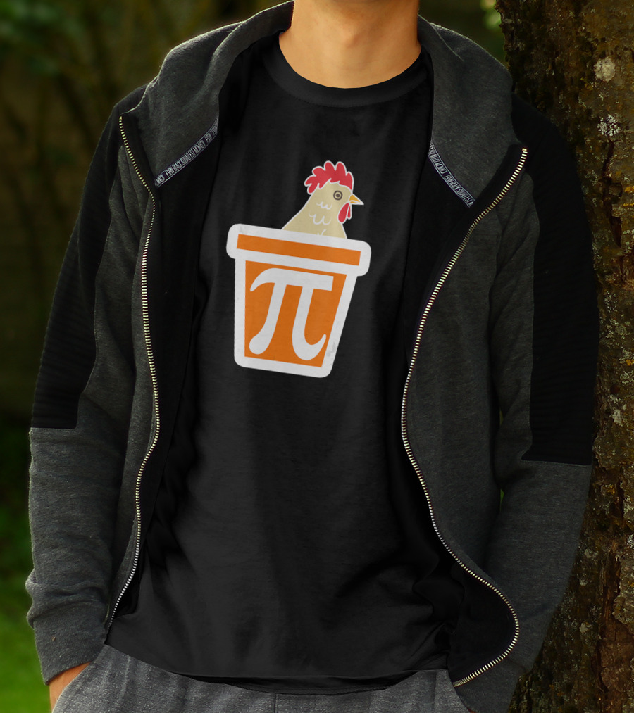 Chicken In Pi Symbol Bucket T-Shirt