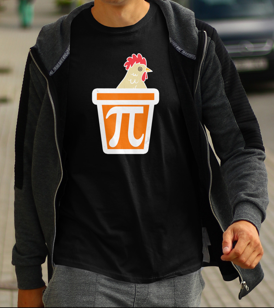 Chicken In Pi Symbol Bucket T-Shirt