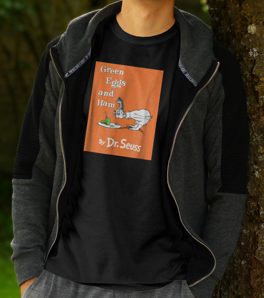 Dr. Seuss Green Eggs And Ham By Dr. Seuss Book Cover T-Shirt