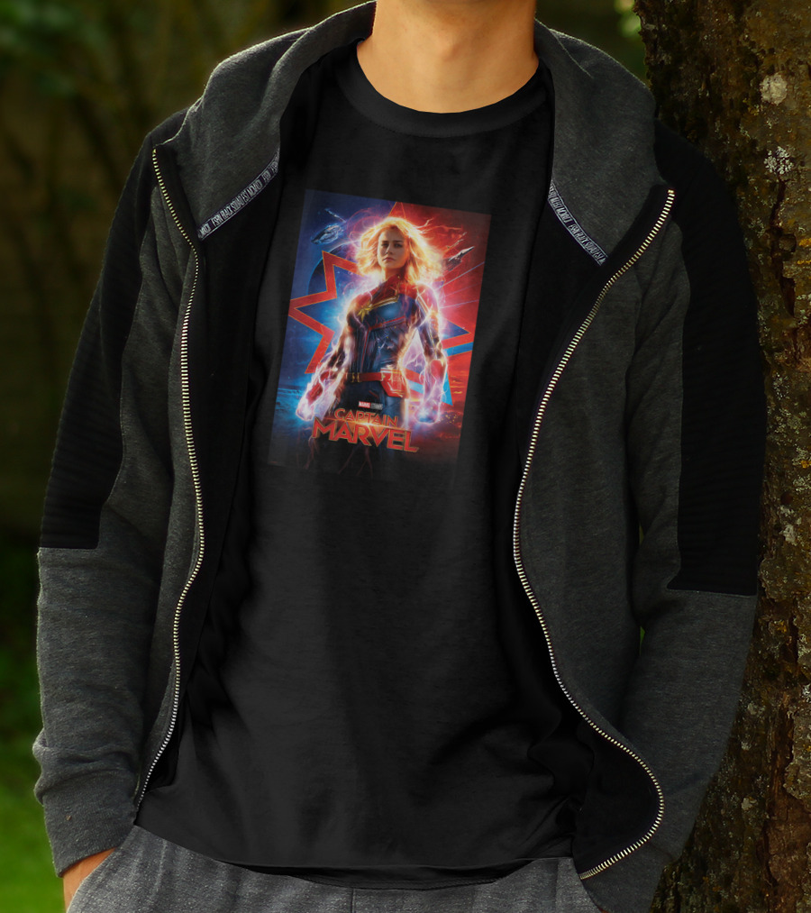 Captain Marvel Marvel Studios Suited Up Heroic Stance T-Shirt