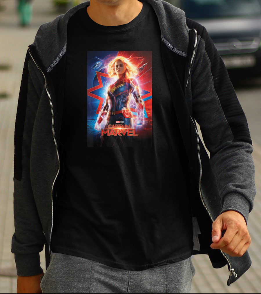 Captain Marvel Marvel Studios Suited Up Heroic Stance T-Shirt