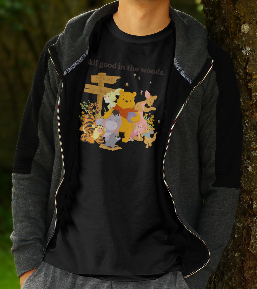 Winnie The Pooh Group Shot All Good In The 100 Acre Woods T-Shirt