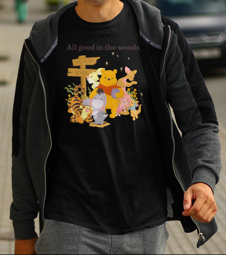 Winnie The Pooh Group Shot All Good In The 100 Acre Woods T-Shirt