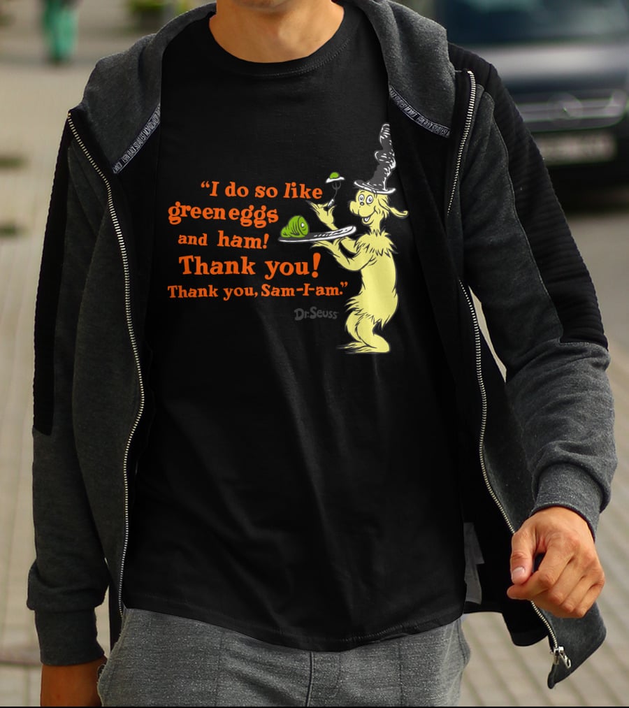 Dr. Seuss I Do So Like Green Eggs And Ham Thank You Sam-I-Am T-Shirt