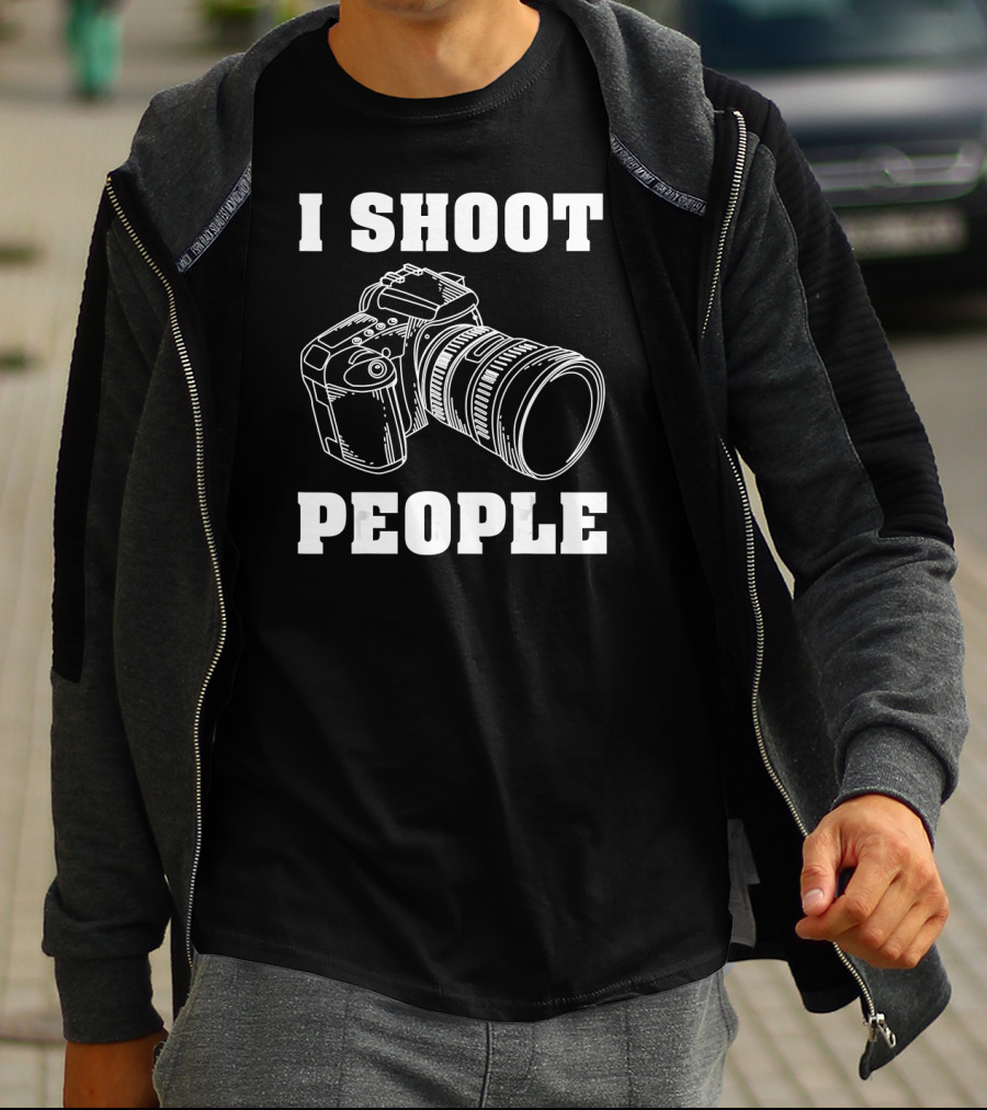 I Shoot People Camera I Love Photography T-Shirt