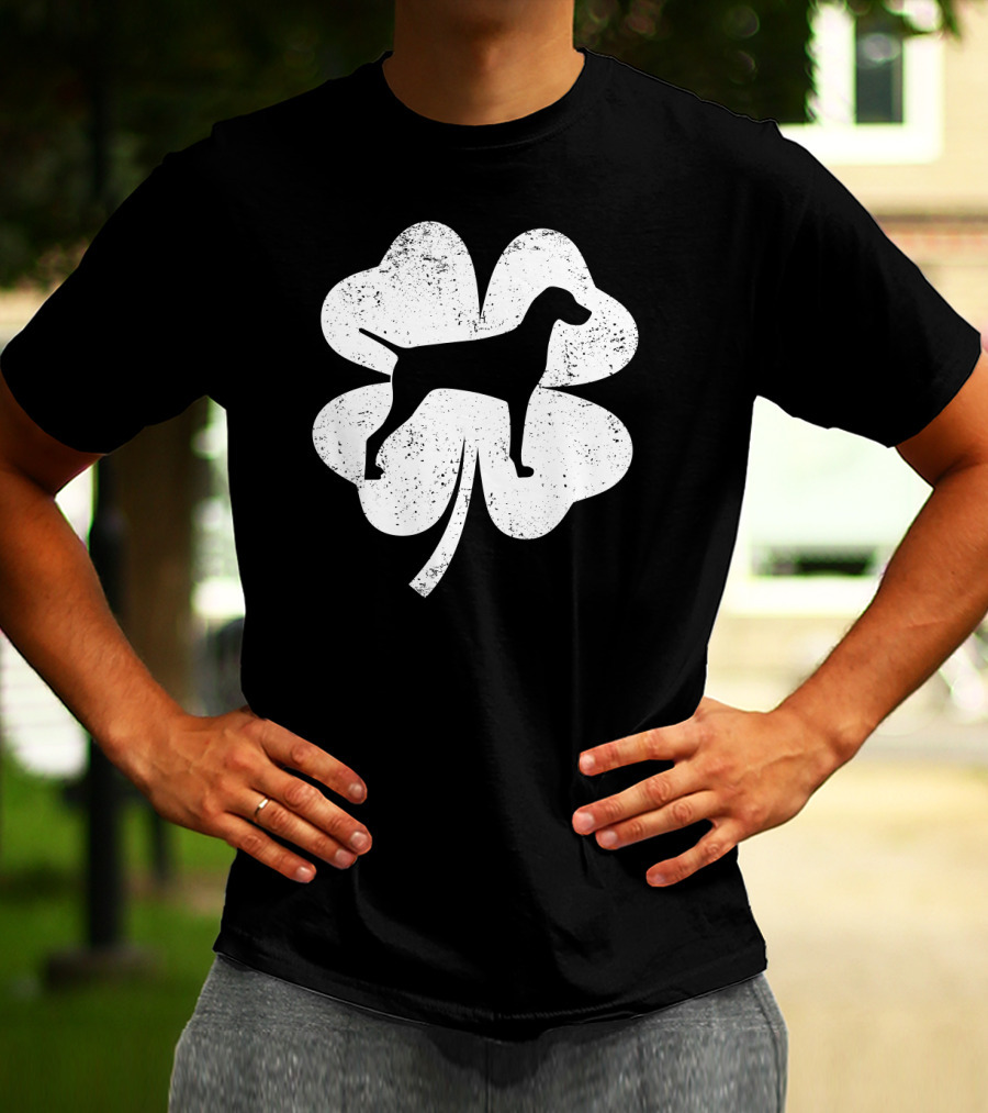 Leprechaun Shamrock Vizsla St Patrick's Day Dog Clover T-Shirt