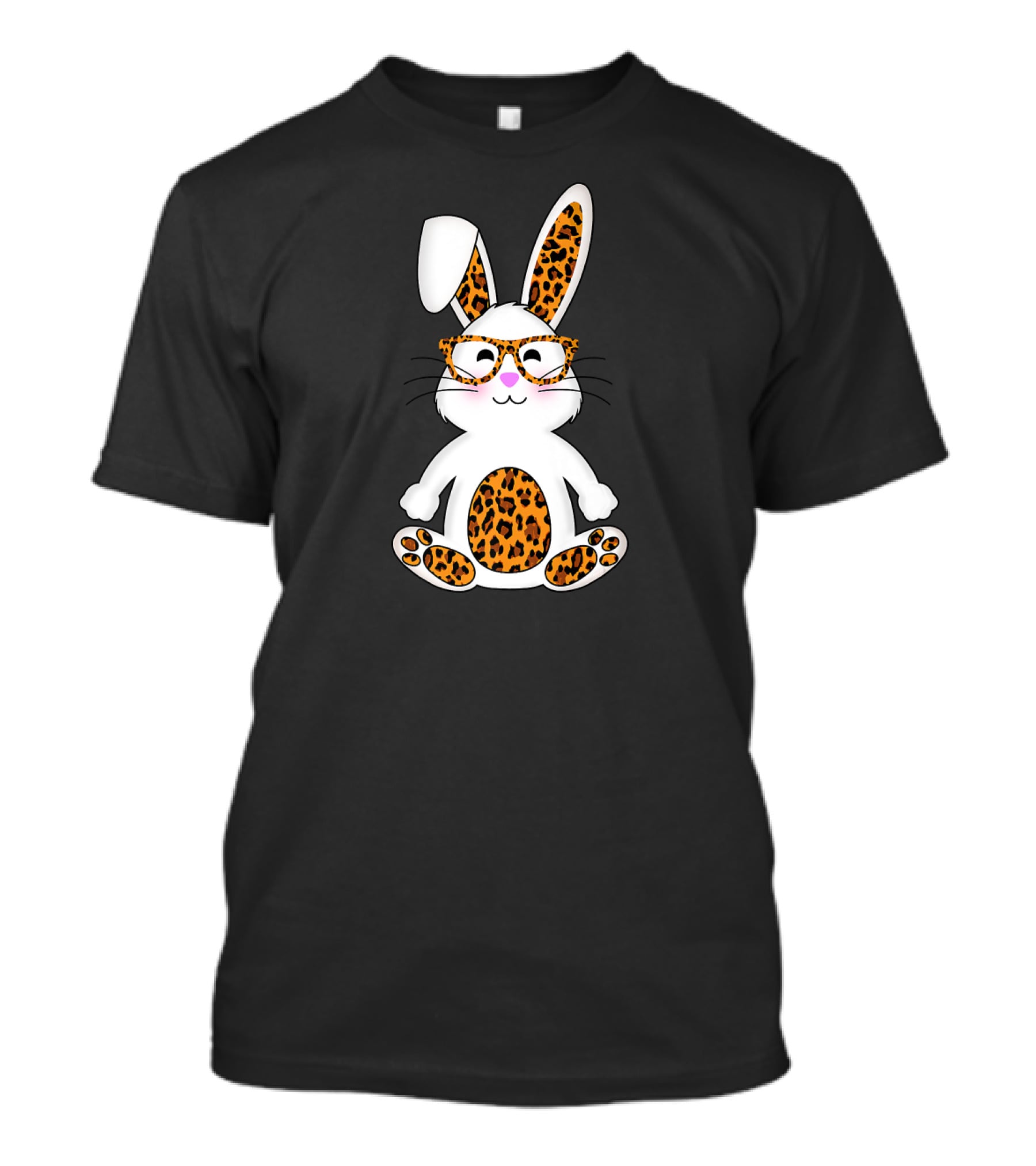 Leopard Print Bunny With Sunglasses Easter Egg T-Shirt