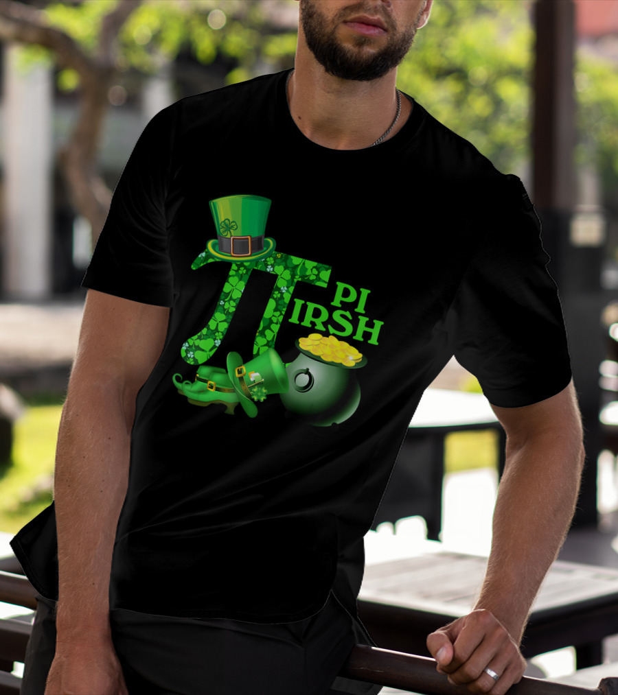 Shamrock Pi Irish Math Teacher St Patrick's Day T-Shirt