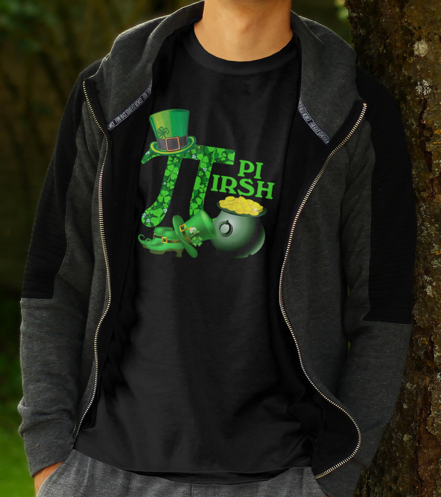Shamrock Pi Irish Math Teacher St Patrick's Day T-Shirt