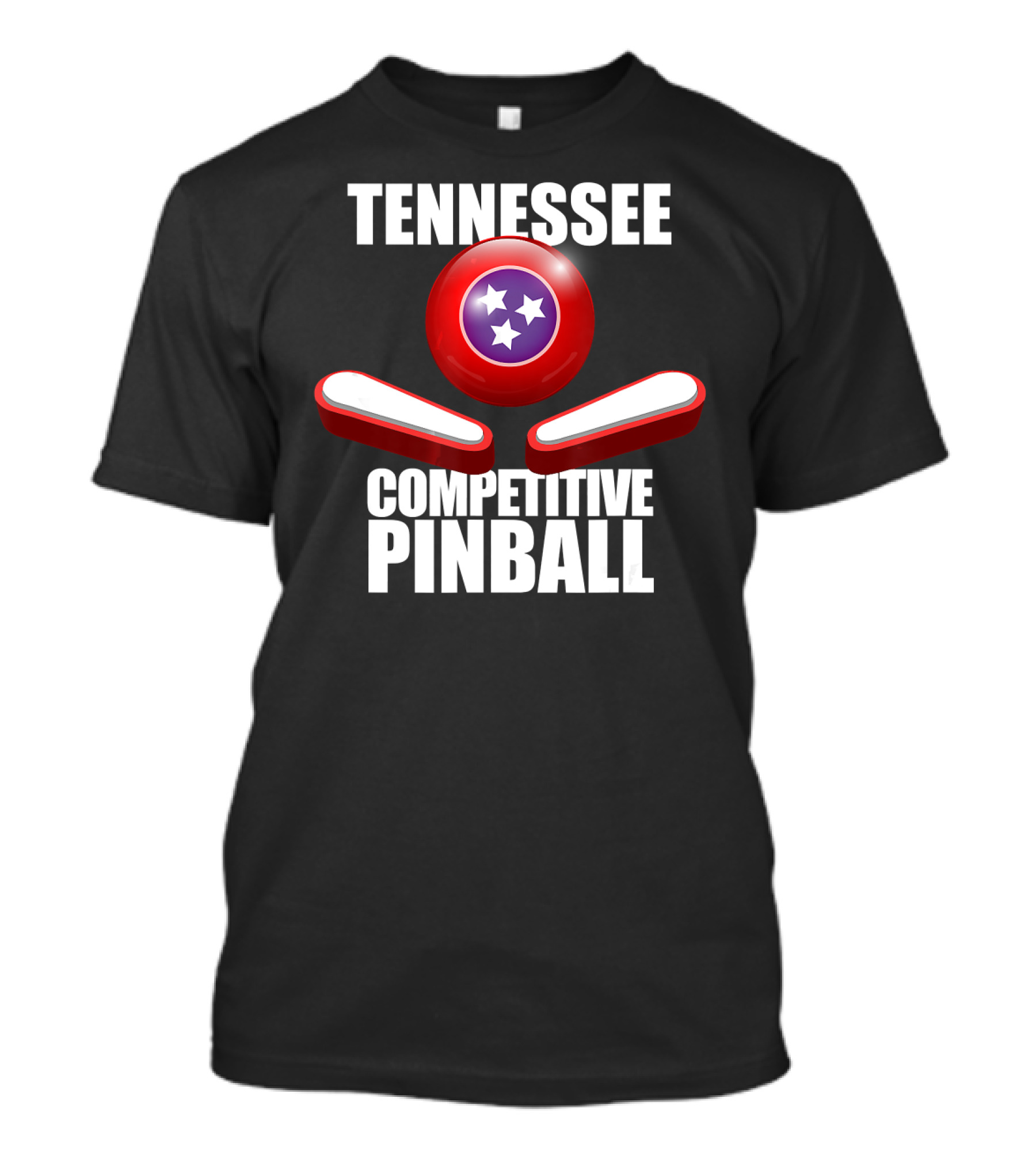 Tennessee Competitive Pinball Stars And Flippers T-Shirt