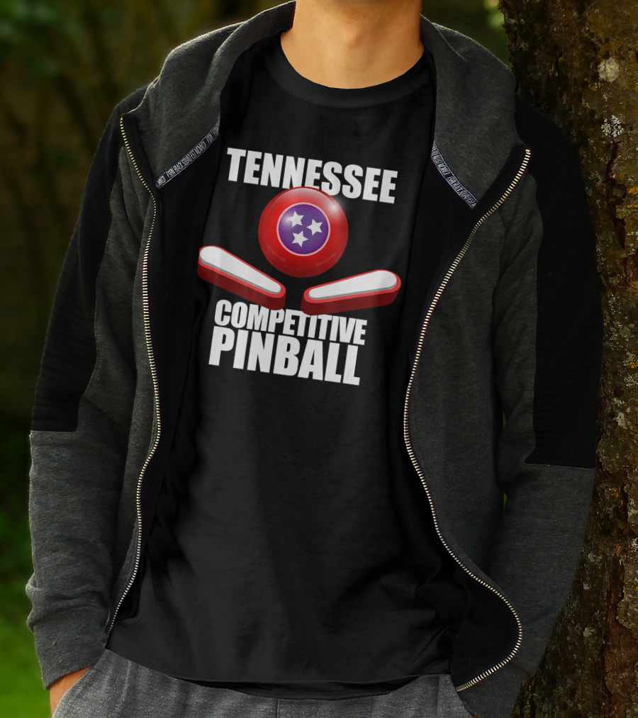 Tennessee Competitive Pinball Stars And Flippers T-Shirt