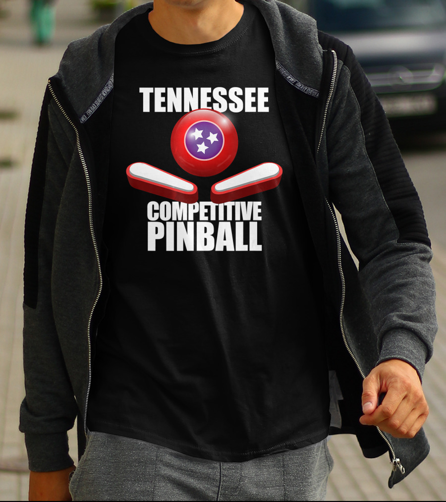 Tennessee Competitive Pinball Stars And Flippers T-Shirt