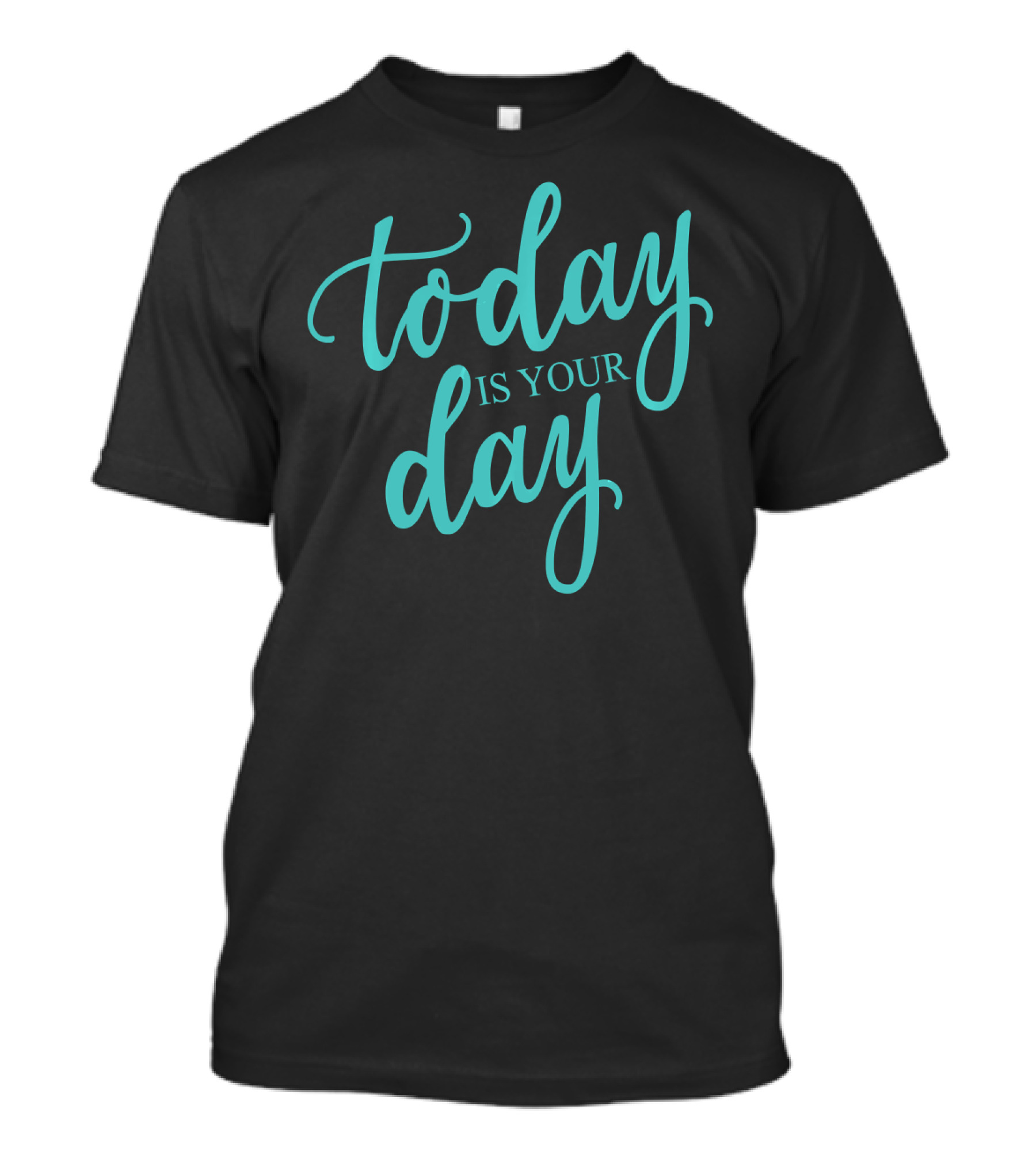 Today Is Your Day Motivational Phrase In Elegant Script T-Shirt