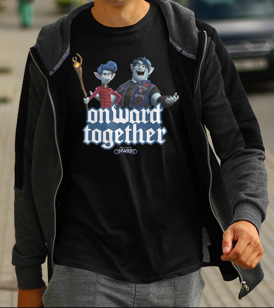 Disney Pixar Onward Barley Ian Onward Together Magic Staff Duo Adventure T-Shirt