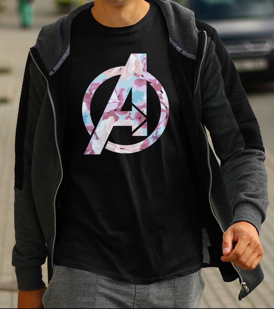 Marvel Avengers Floral Super Hero T-Shirt