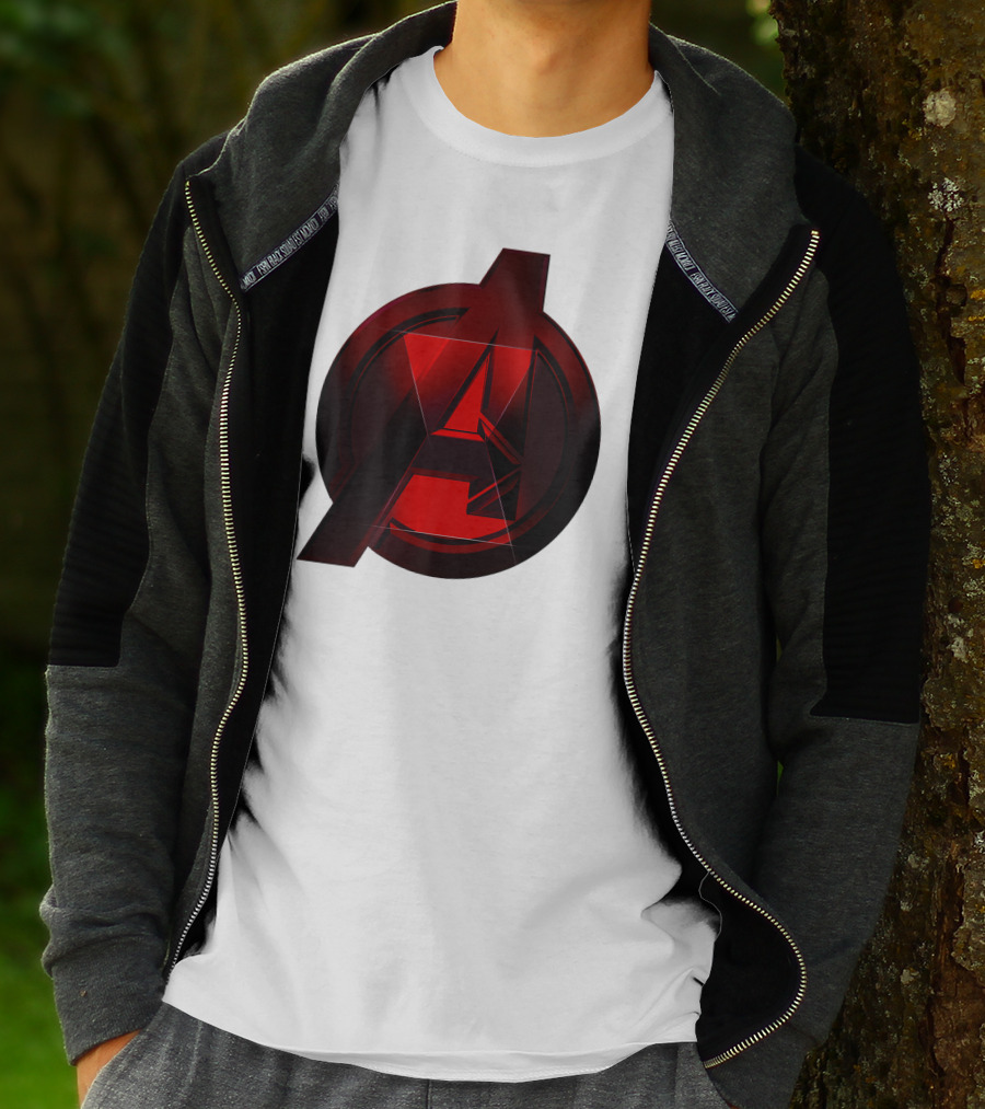 Black Widow Avengers Logo Marvel T-Shirt