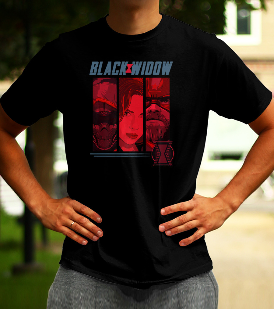 BLACK WIDOW PANELS RED GUARDIAN TASKMASTER MARVEL T-Shirt
