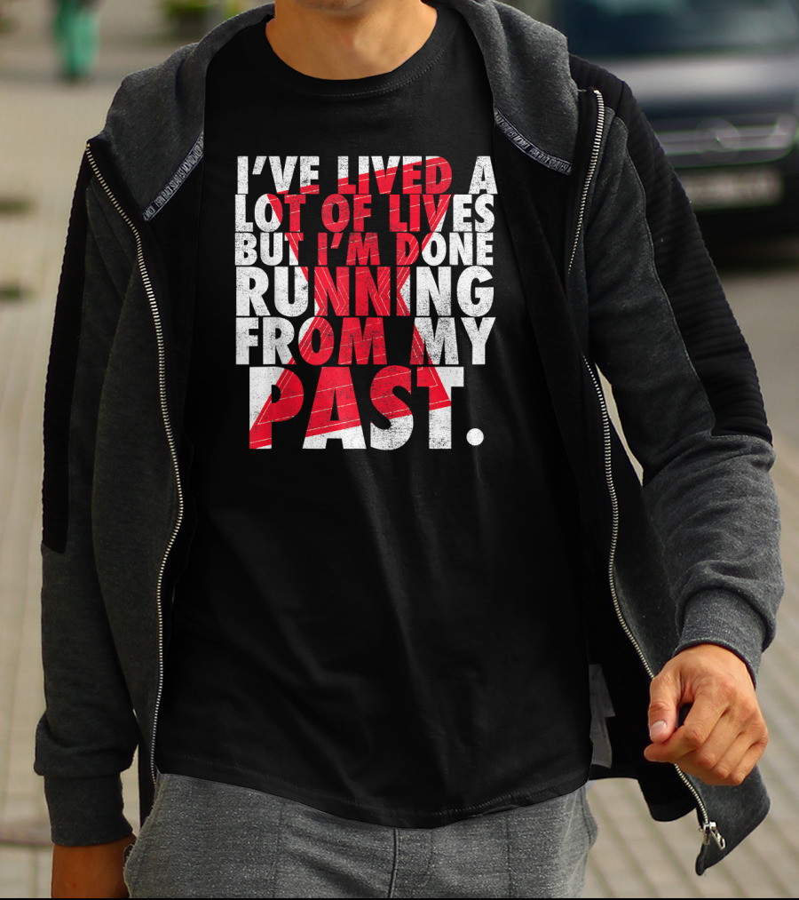 Marvel Black Widow I've Lived A Lot Of Lives But I'm Done Running From My Past T-Shirt
