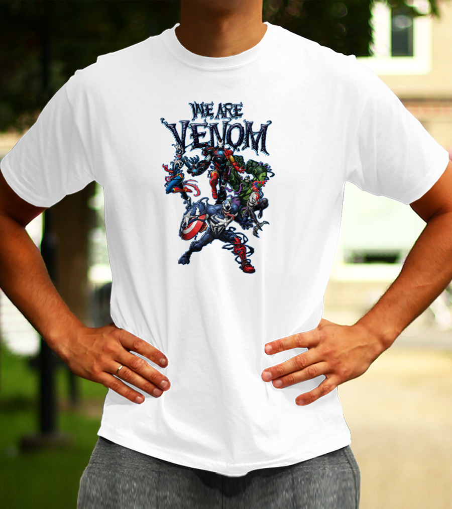 We Are Venom Marvel Spider Man Maximum Venom Group Shot Characters T-Shirt
