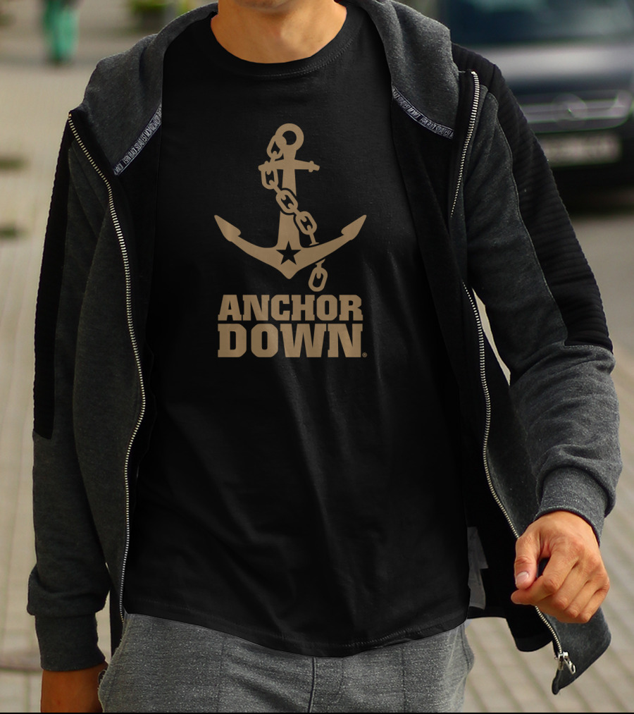 Anchor Down NCAA Vanderbilt University Commodores Anchor T-Shirt