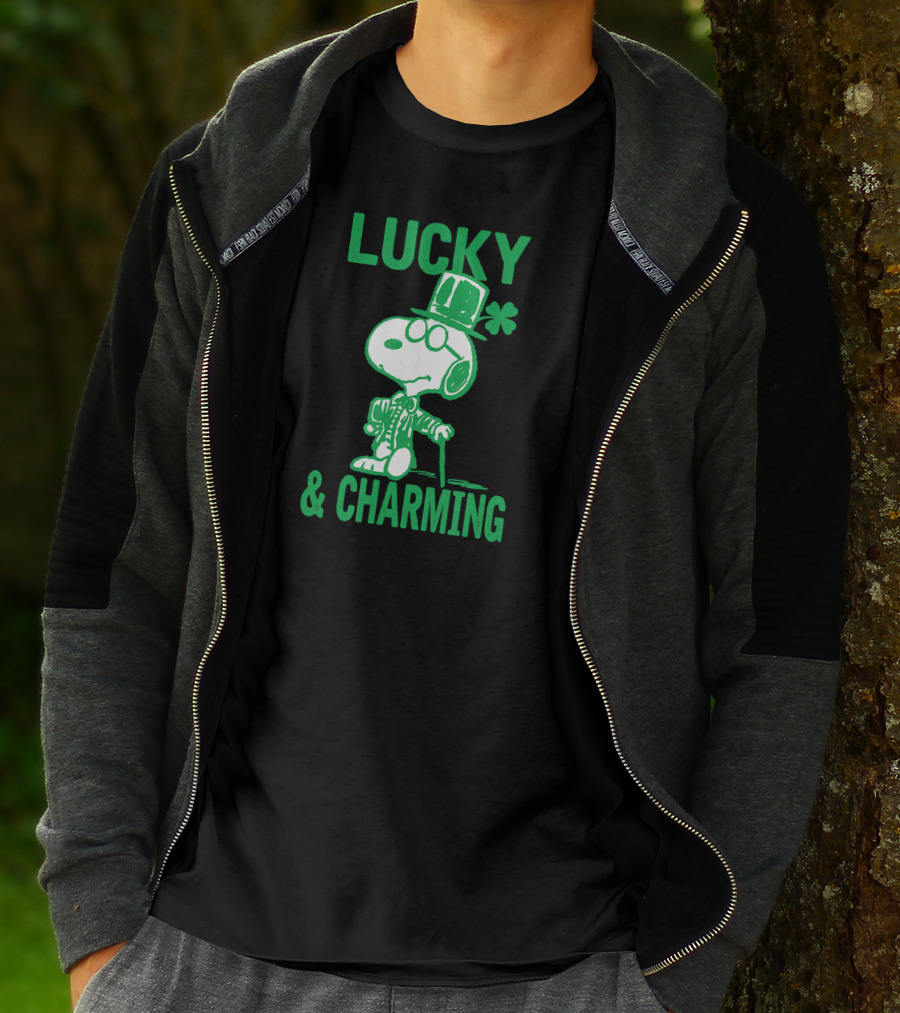 Lucky And Charming Peanuts St Patrick's Day T-Shirt