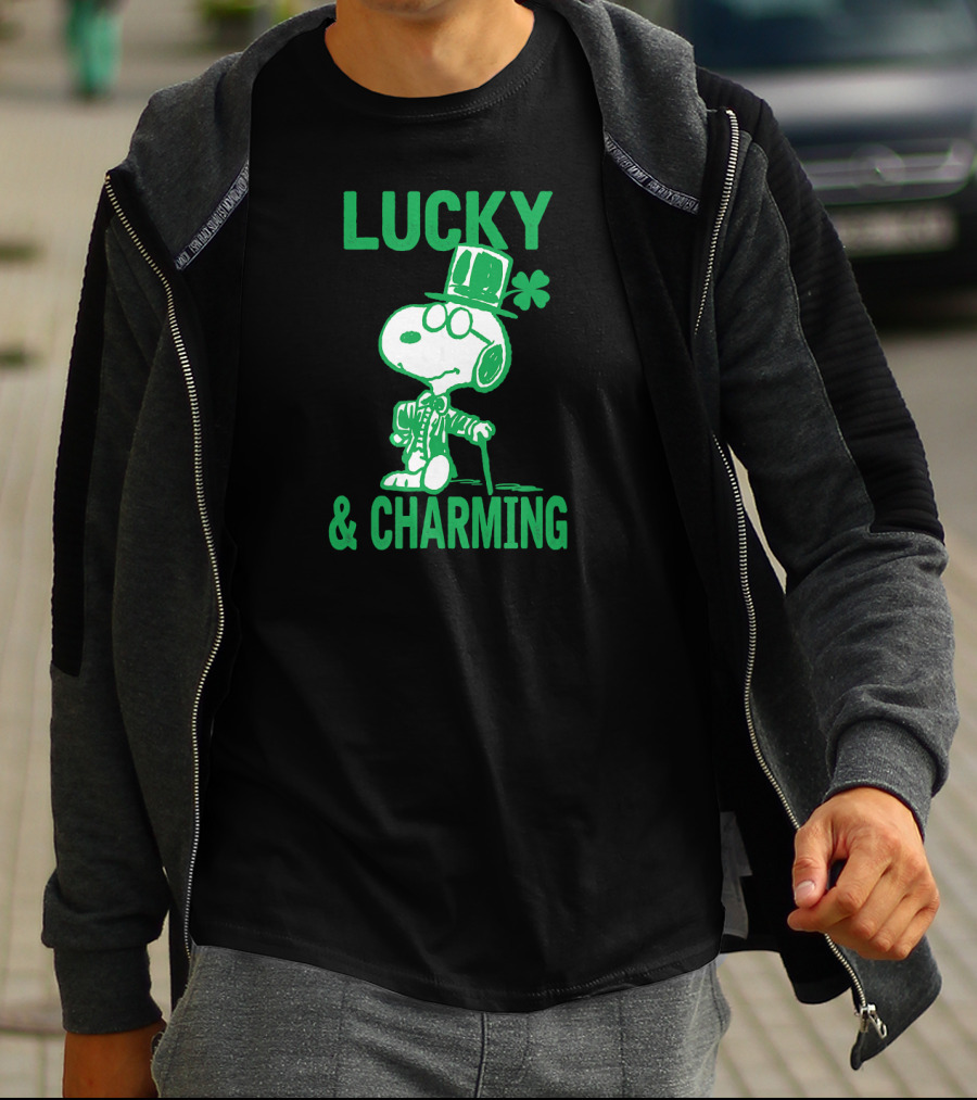 Lucky And Charming Peanuts St Patrick's Day T-Shirt
