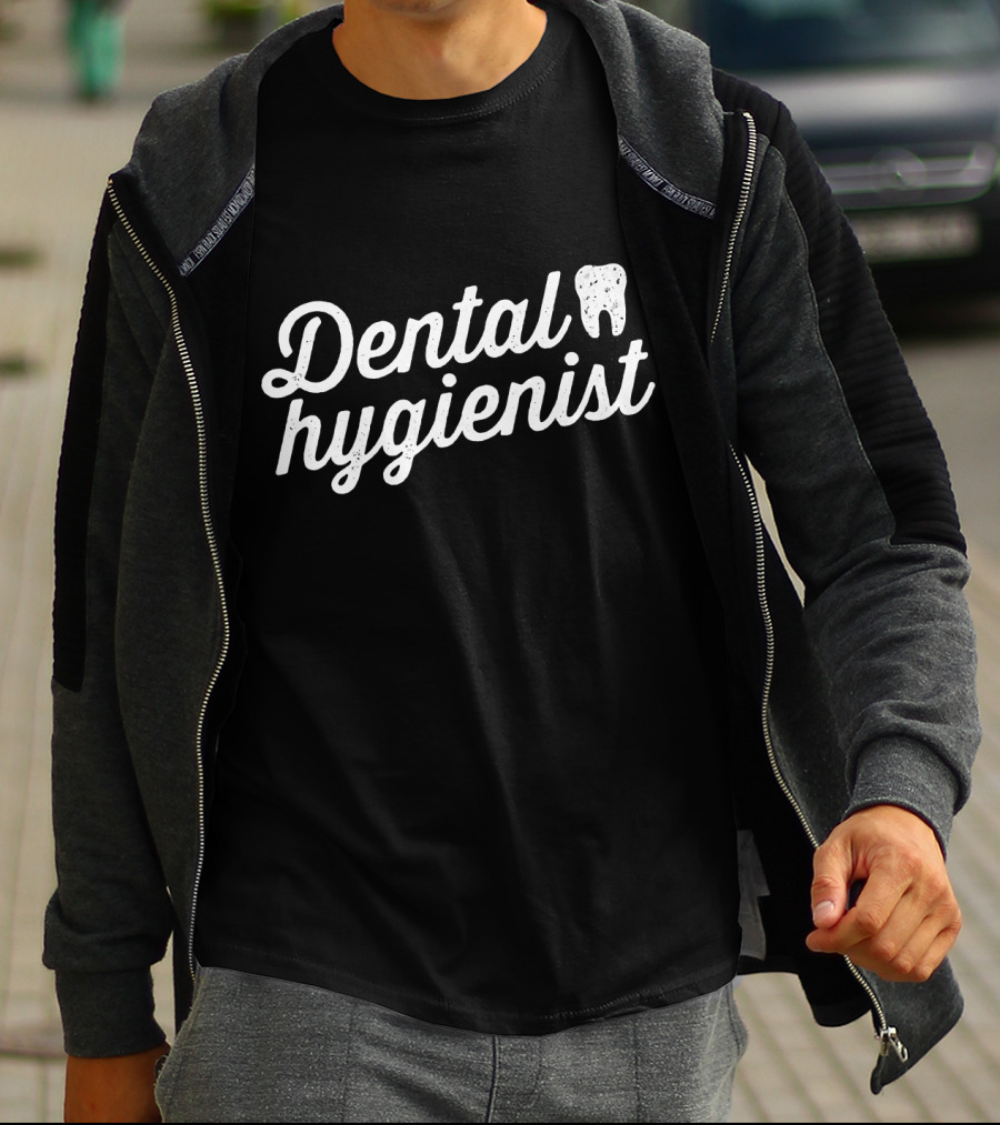 Dental Hygienist RDH Distressed Tooth Graphic Graduation T-Shirt