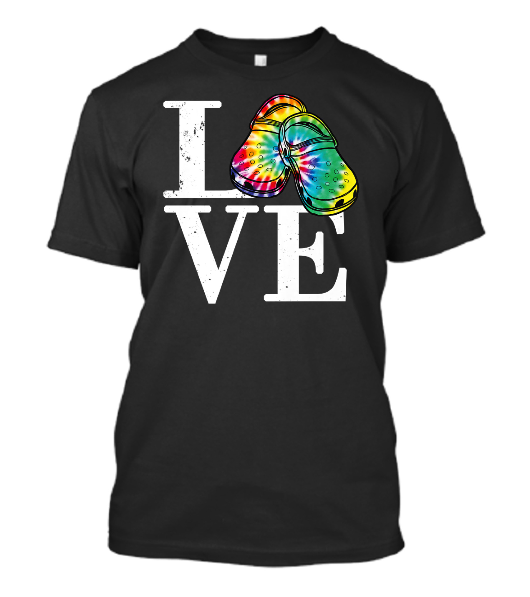 LOVE Tie Dye Crocs T-Shirt