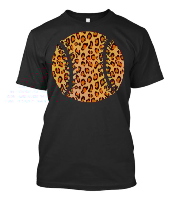 Leopard Print Softball T-Shirt