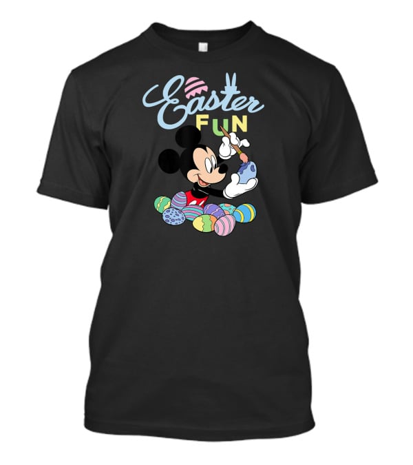 Disney Mickey Mouse Easter Fun Painting Eggs T-Shirt