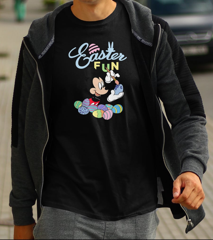 Disney Mickey Mouse Easter Fun Painting Eggs T-Shirt
