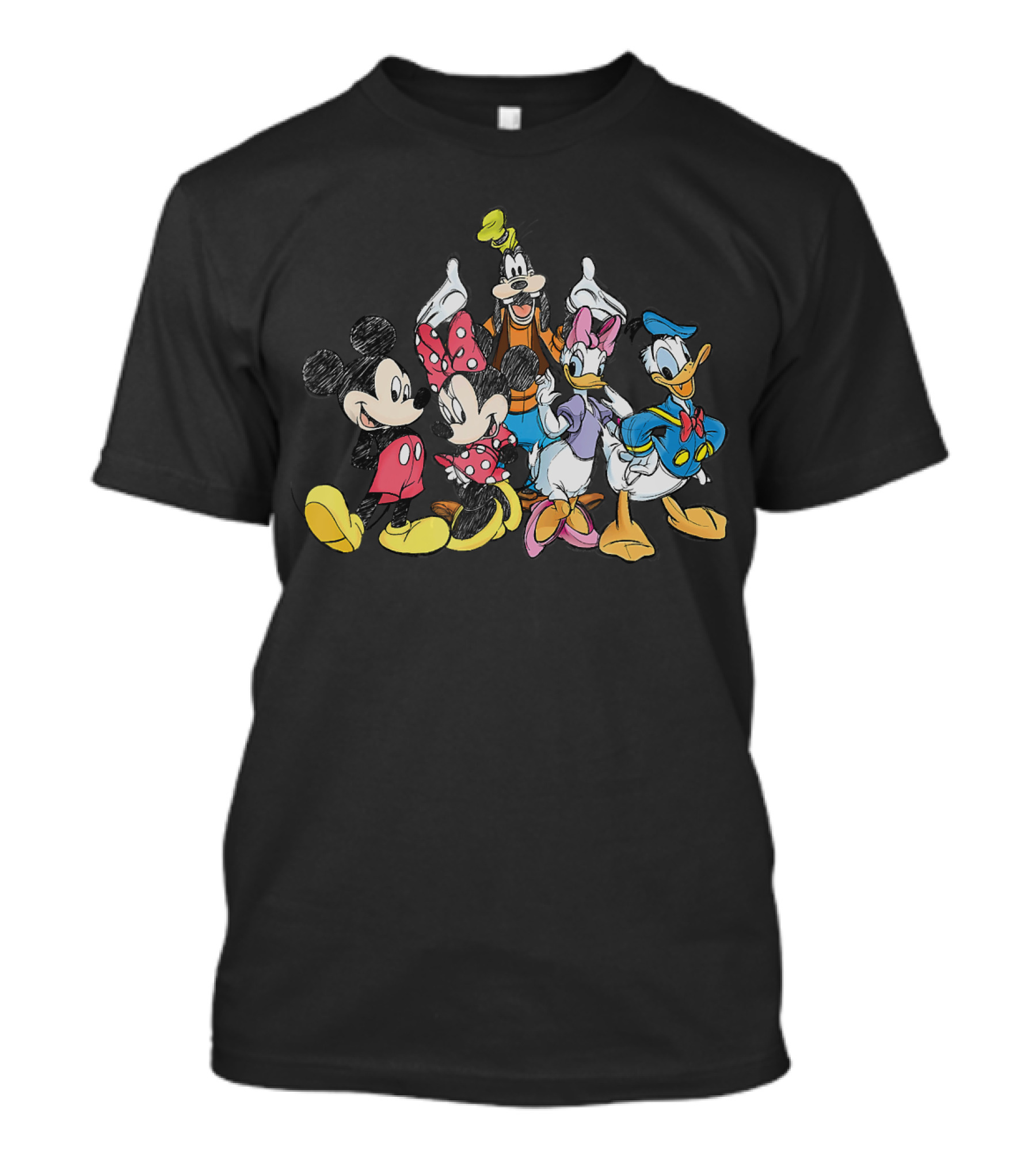 Disney Mickey Mouse Minnie Goofy Daisy Donald Friends T-Shirt