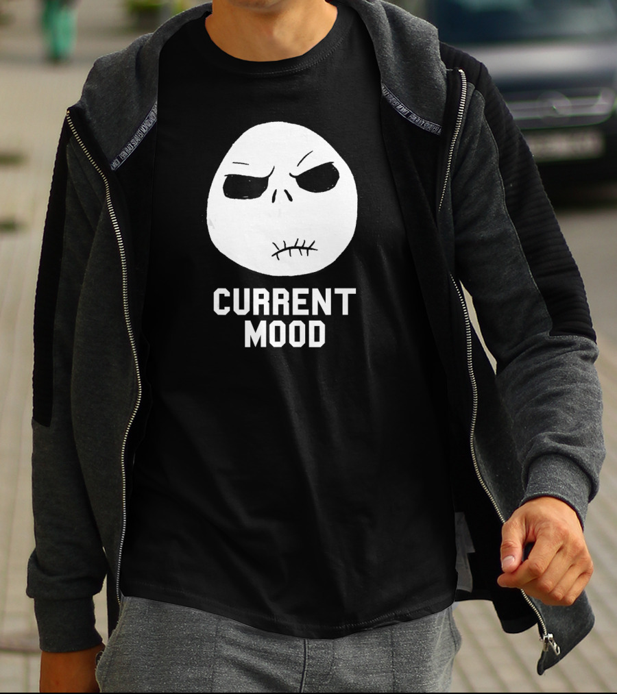 Disney The Nightmare Before Christmas Current Mood Jack Skellington Face T-Shirt