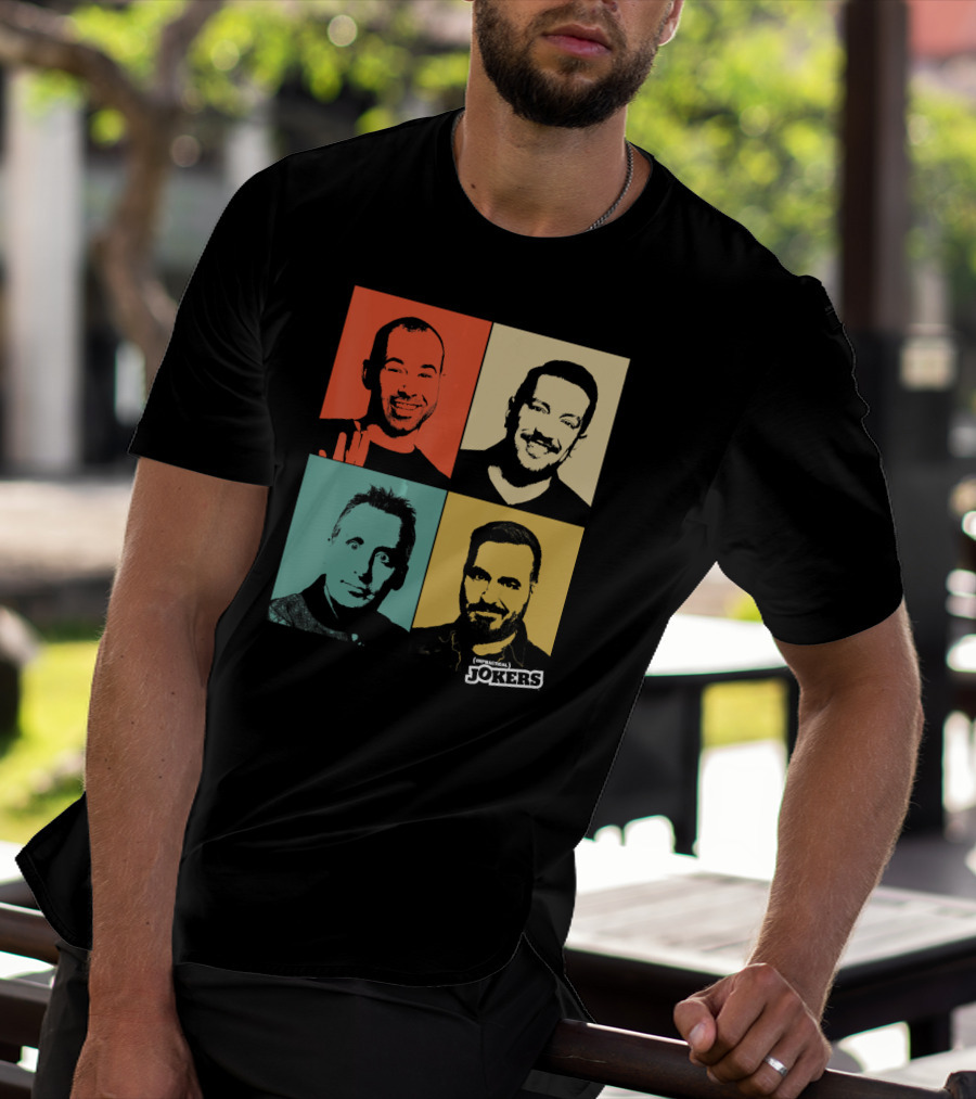 Impractical Jokers Colorful Pop Art Style Portraits T-Shirt