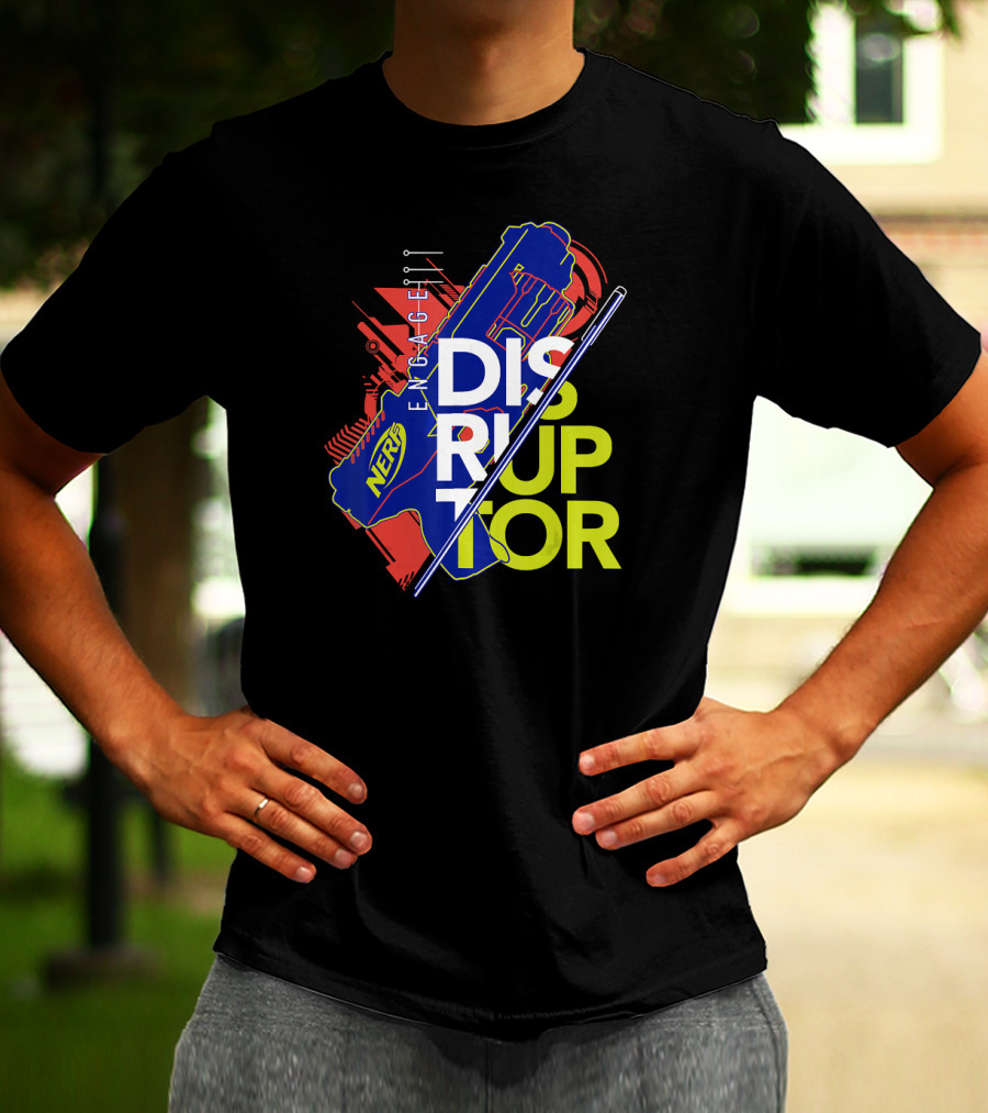 Nerf Engage Disruptor Blue And Red T-Shirt