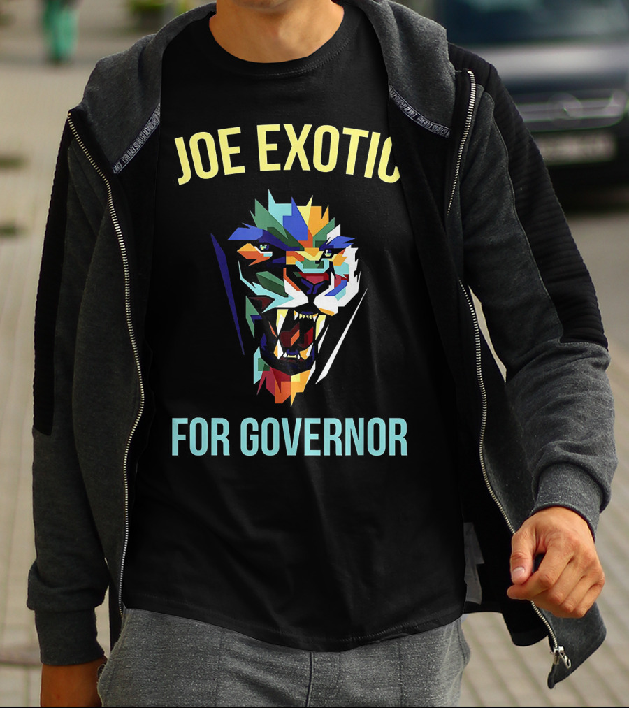 Joe Exotic For Governor Colorful Tiger T-Shirt