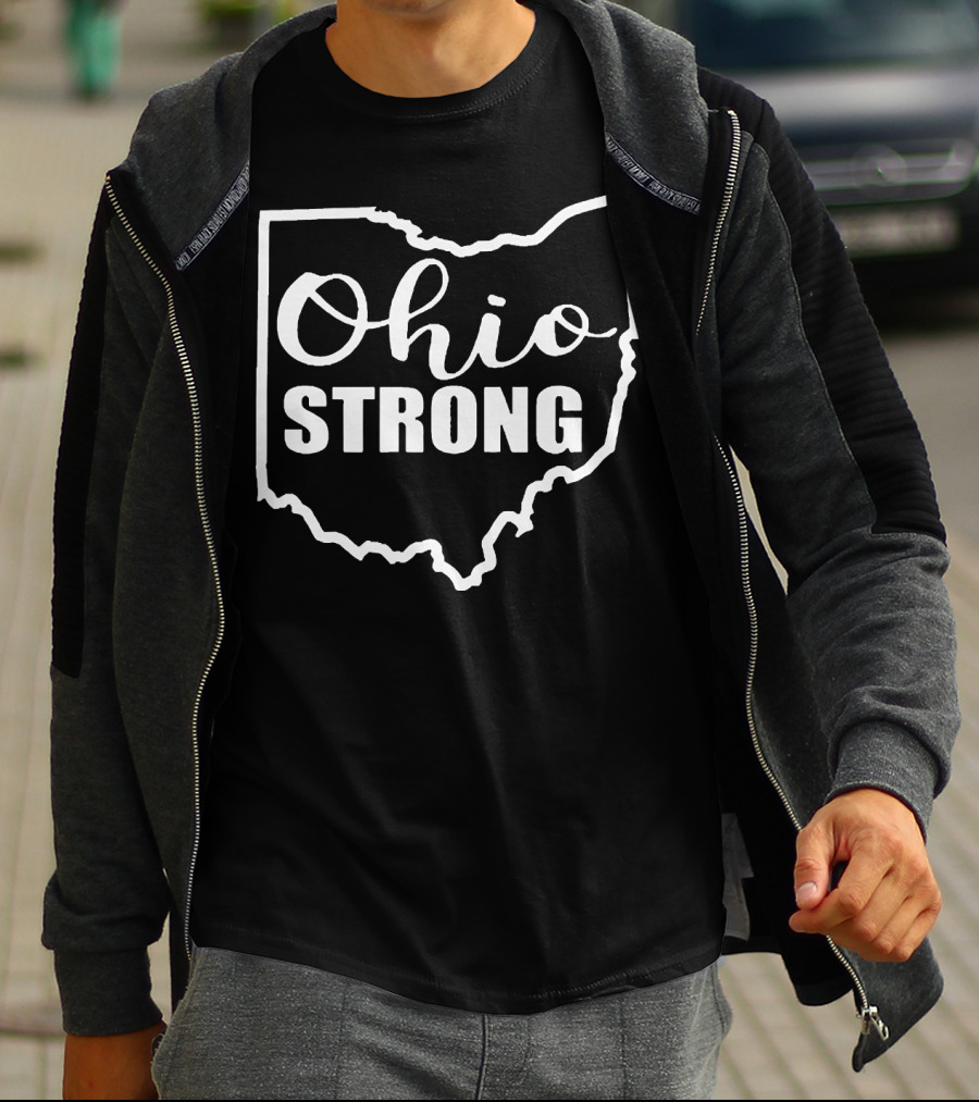 Ohio Strong State Outline Solidarity T-Shirt