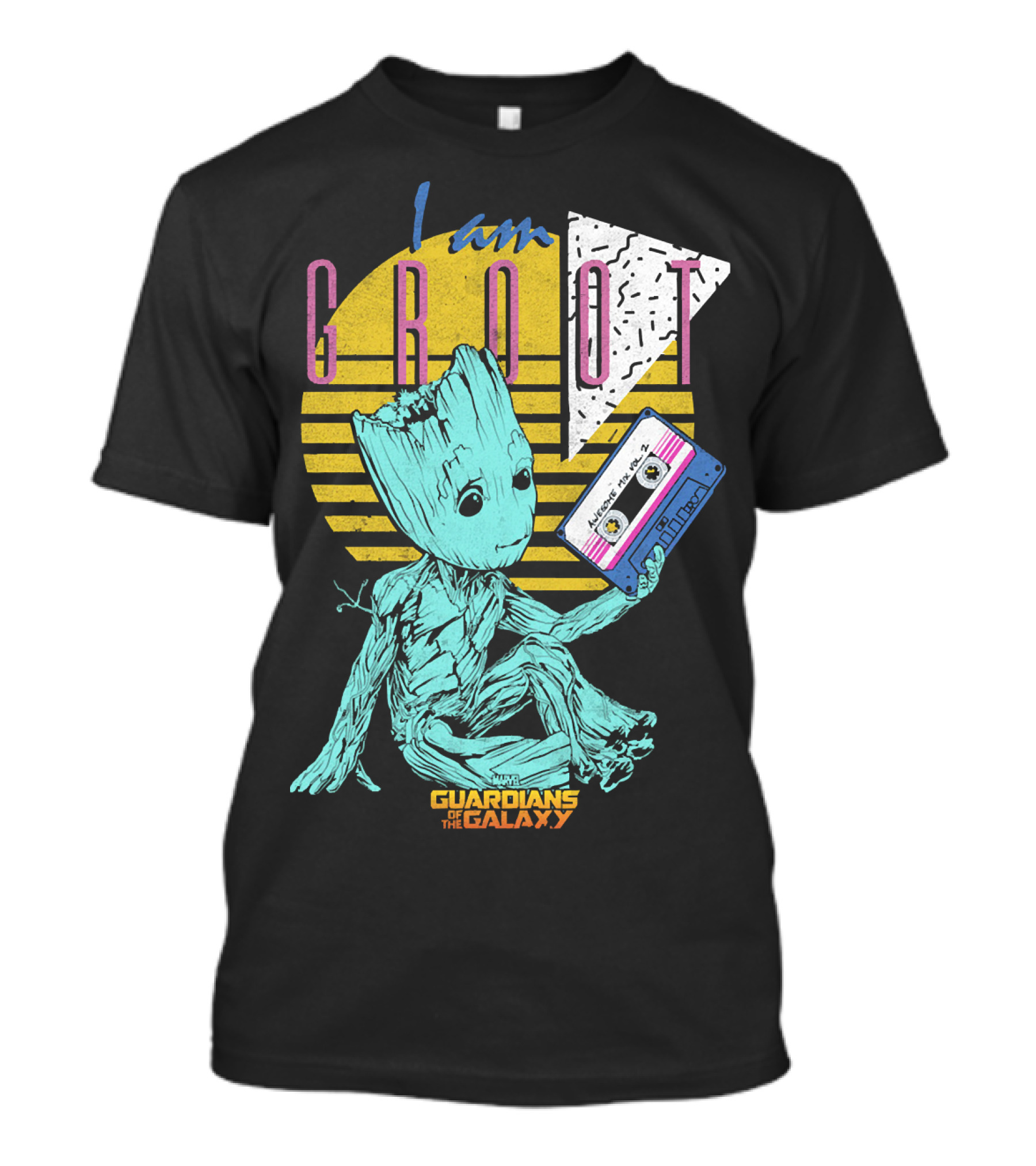 I Am Groot Guardians Of The Galaxy Mixtape T-Shirt
