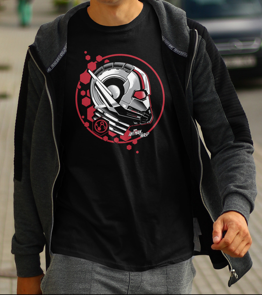 Marvel Ant-Man And The Wasp Helmet Hexagon T-Shirt
