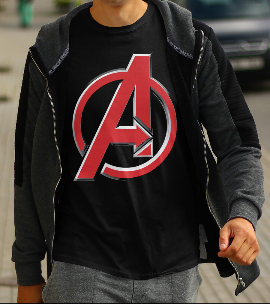 Avengers Red A Emblem Marvel Iconic T-Shirt