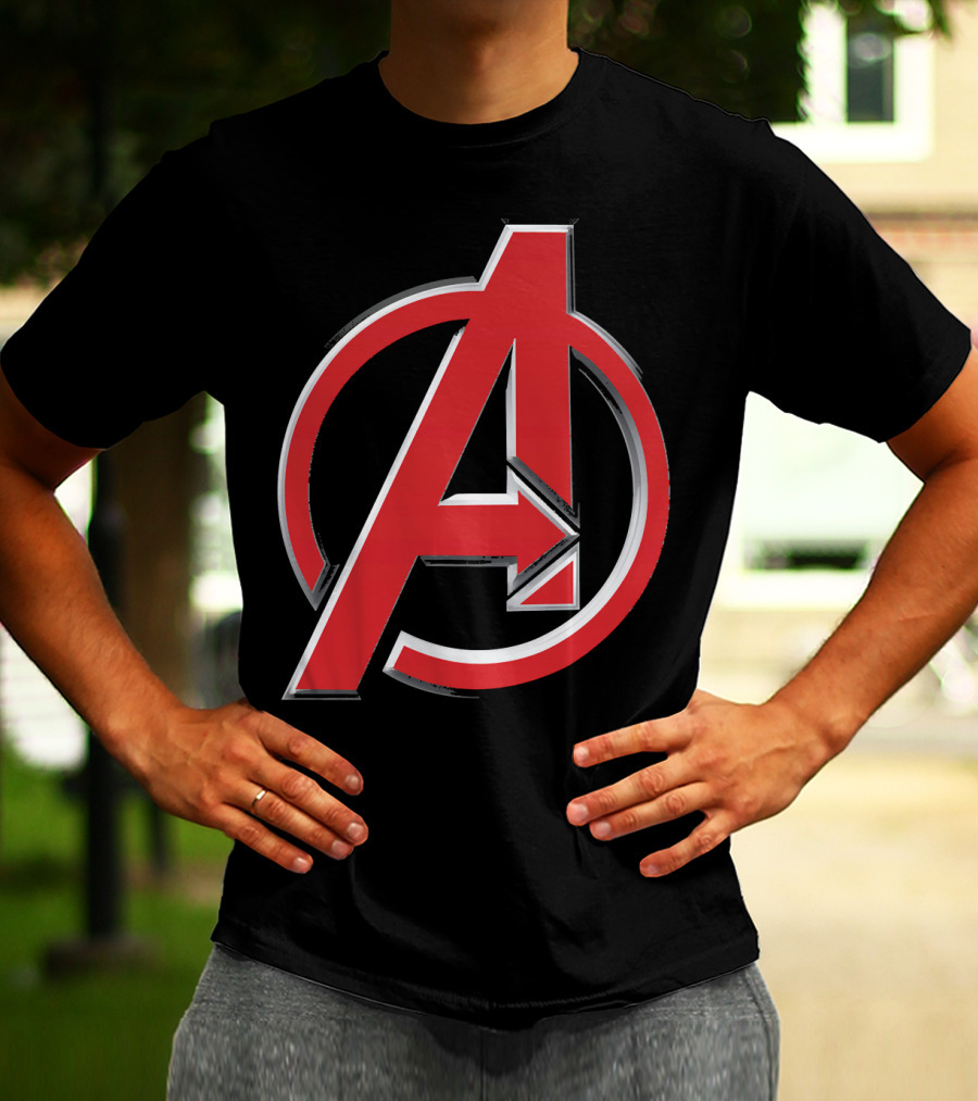 Avengers Red A Emblem Marvel Iconic T-Shirt