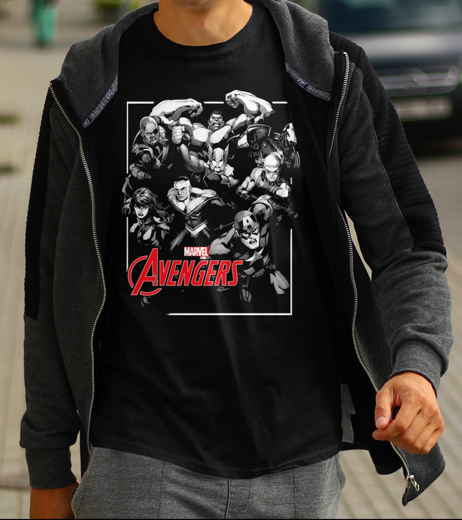 Marvel Avengers Heroes Unite Pop Out T-Shirt