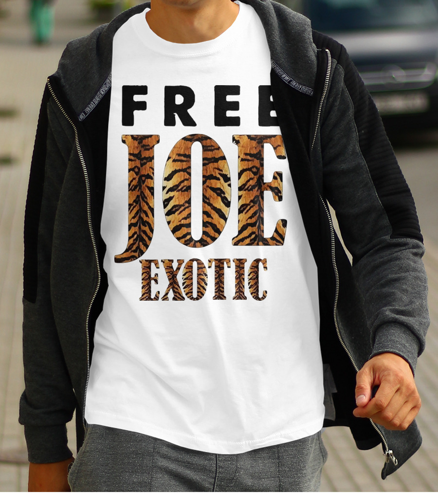 Free Joe Exotic Tiger Stripes T-Shirt