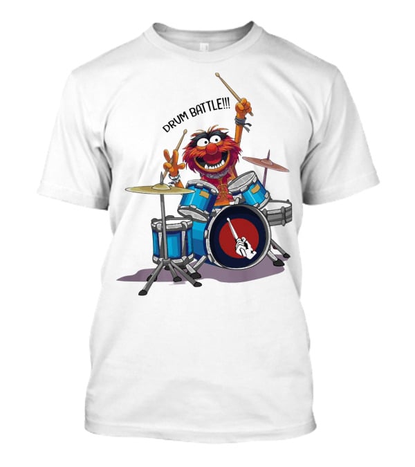 The Muppets Animal Drum Battle Iconic Drummer Scene T-Shirt