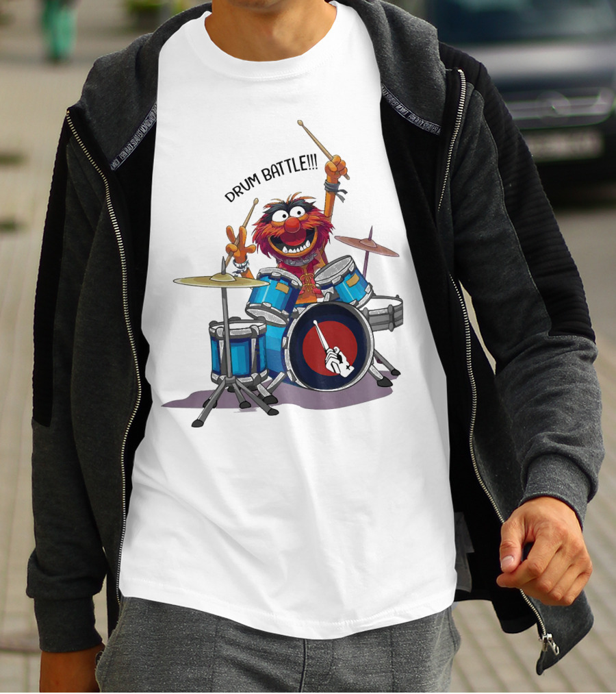 The Muppets Animal Drum Battle Iconic Drummer Scene T-Shirt