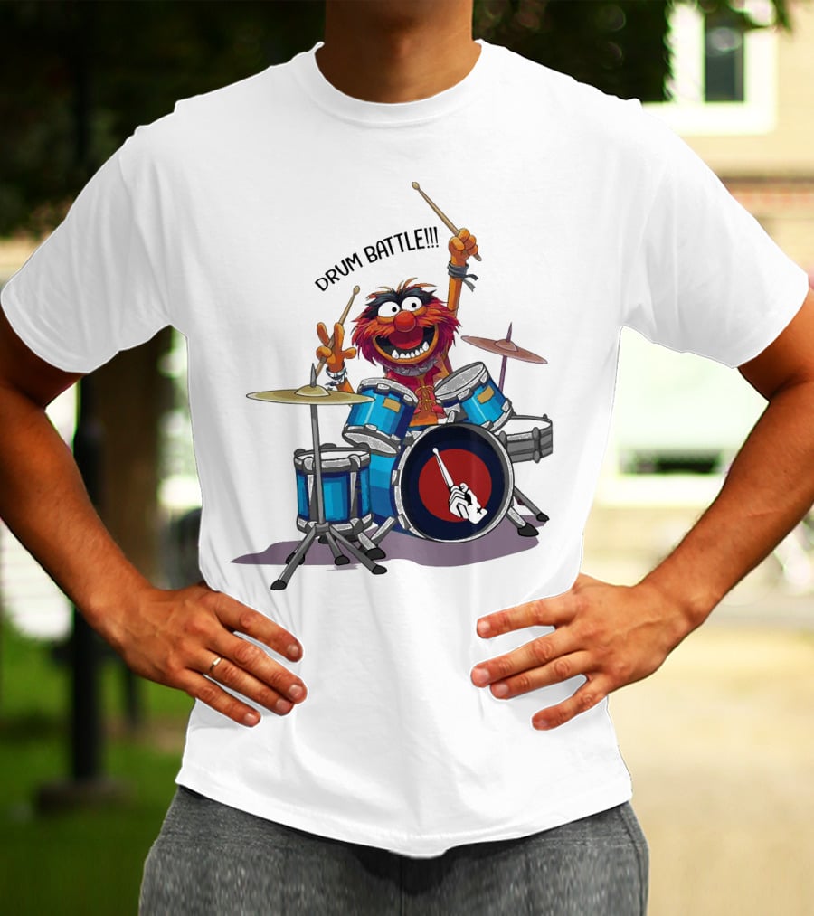 The Muppets Animal Drum Battle Iconic Drummer Scene T-Shirt
